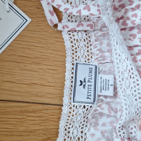 Girl's Twill Lily Nightgown in Sweethearts-NEW - Picture 7 of 7